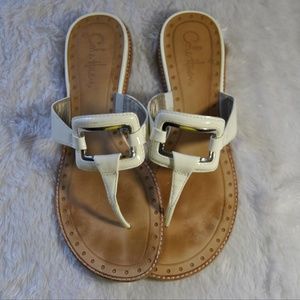 Women White Cole Haan Buckle Sandal